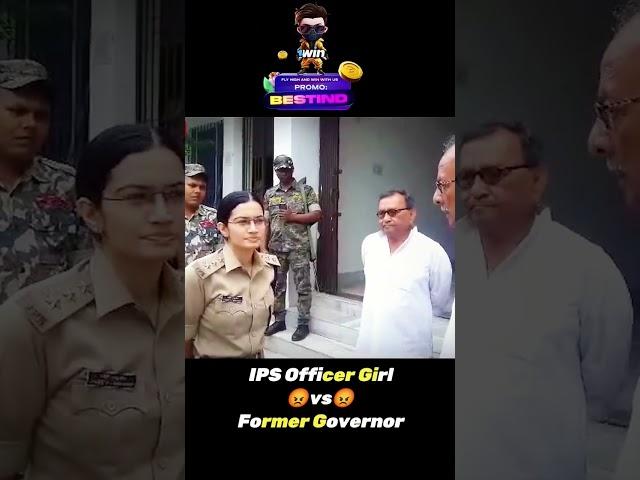 Youngest IPS officer girldevate with former Governor#ips #youngestips #angryips #entryips #upsc