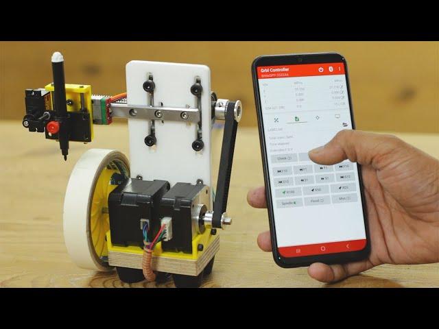 DIY Paper Tape Label printing CNC machine | Arduino + GRBL + BT + Android