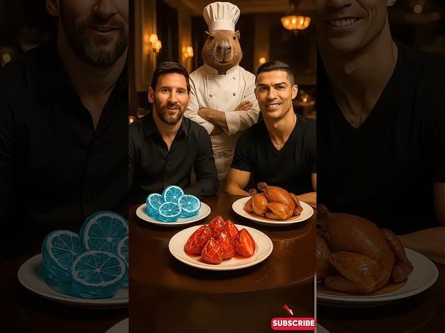Capybara Chef Cooks for Ronaldo and Messi! ️