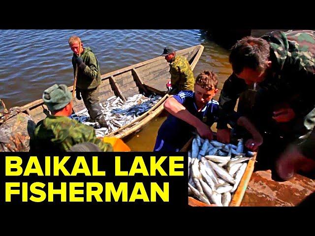 A Day In The Life Of a FISHERMAN On Lake Baikal