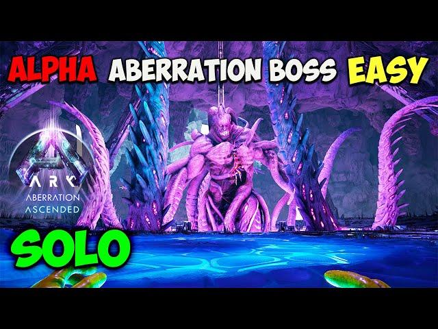 Aberration ALPHA Boss Fight EASY And SOLO Rockwell in ARK Ascended