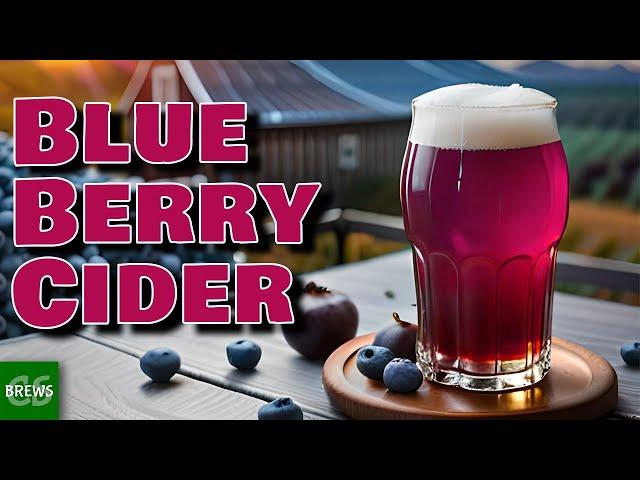 Easy to Make Blueberry Cider using FRESH Blueberries