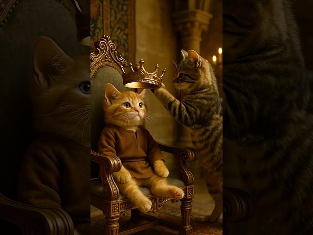 How Kitten Became King (Ai Cat Story) #aishorts #aivideo #cat #catlovers