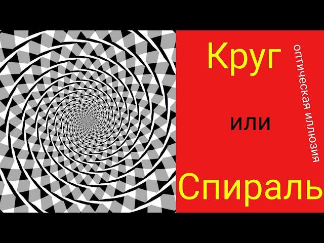 Оптические иллюзии/Круг или гипнотическая спираль /#shorts/