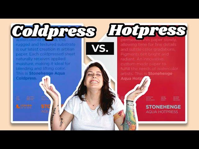 Cold Press -vs Hot Press Watercolor Paper