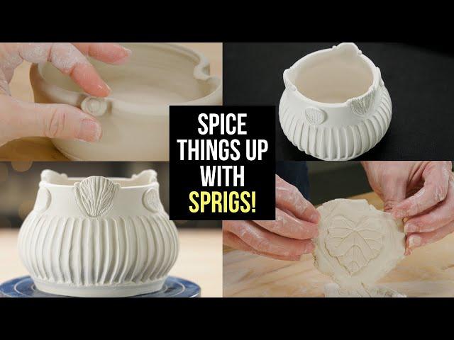 Add Texture to Your Pots with Sprigs!