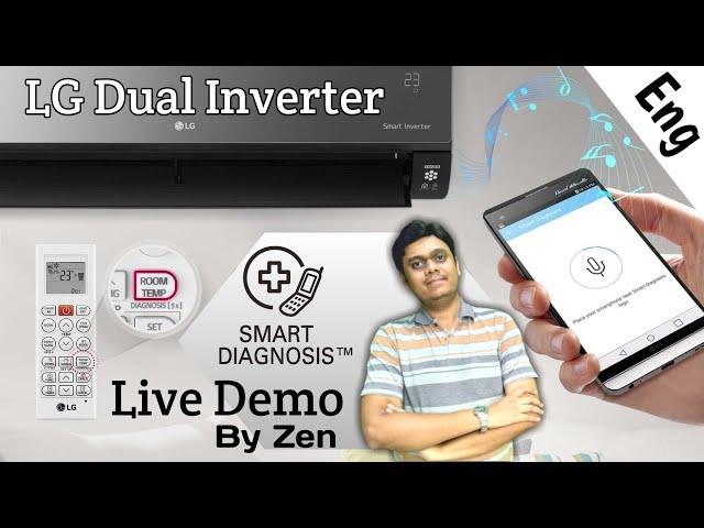 [Eng] How to use LG Smart Diagnosis for checking Inverter Split AC Problems | LG ThinQ App Live demo