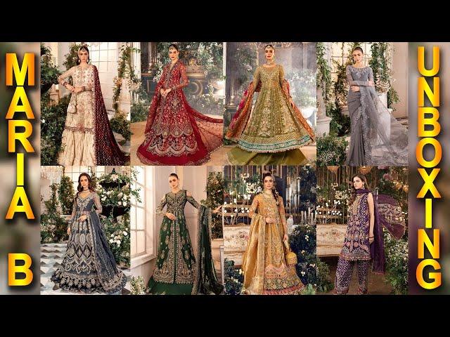 Maria B Embroidered Wedding Collection 2024 UNBOXING | Full Collection