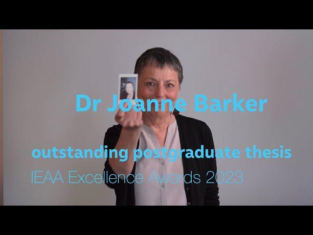 IEAA Excellence Awards 2023 | Research | Dr Joanne Barker