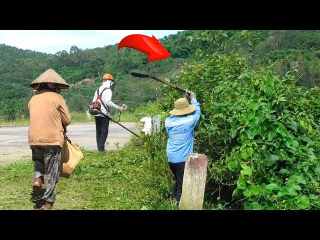 People Ignore Us Cleaning Up To Save Sidewalks Overgrown Bridges Completely Free | Clean Up Free