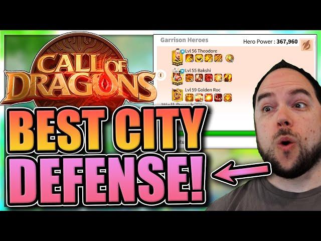 City Defense Explained [best hero, pet, and artifact pairs] Call of Dragons