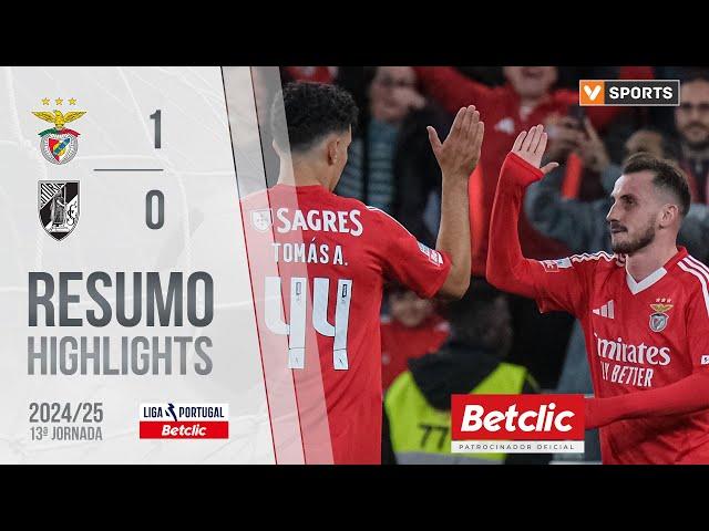 Resumo: Benfica 1-0 Vitória SC (Liga 24/25 #13)