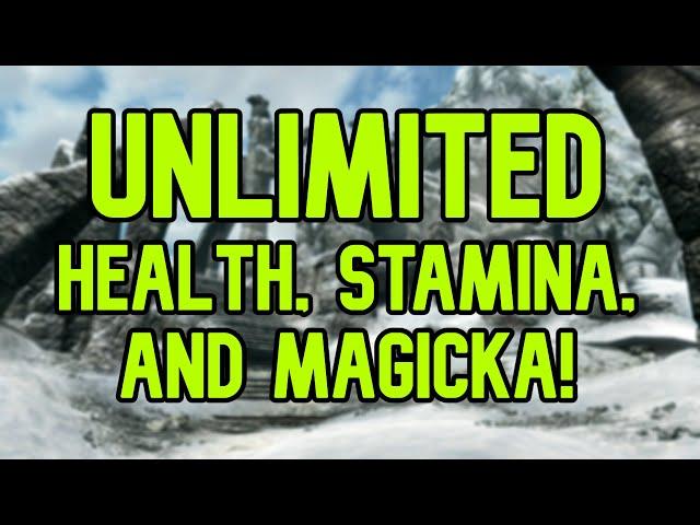 How To Get Unlimited Health, Stamina, And Magicka In Skyrim (Console Command)