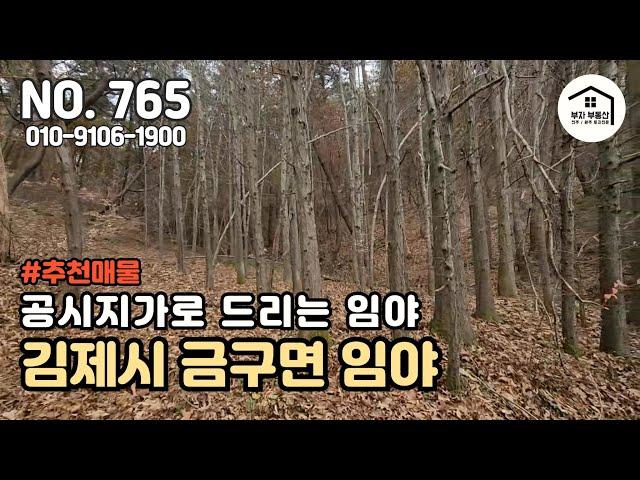 공시지가로 드리는 김제시 금구면 소재의 임야 / 야산 수준의 표고와 경사도[부자부동산 전주점]