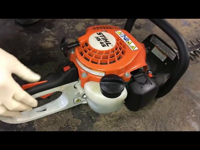 How to start a Stihl HS 45 Hedge Trimmer