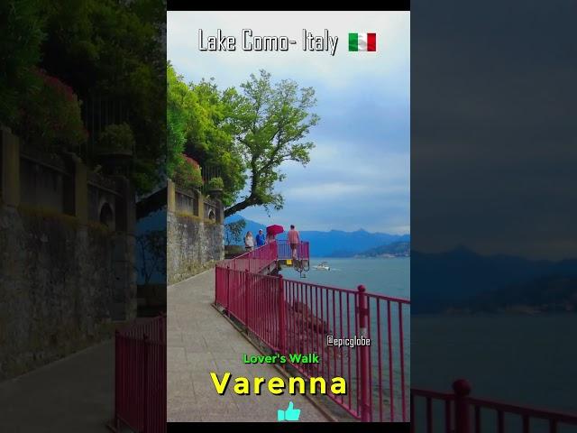 Varenna Promenade, LAGO di COMO Italia, Lake Como Italy  