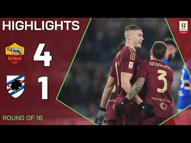 ROMA-SAMPDORIA 4-1 | HIGHLIGHTS | Dovbyk at the double | Coppa Italia Frecciarossa 2024/25