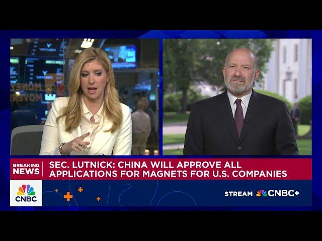 Commerce Sec. Howard Lutnick: China tariff levels are set and won't change from here