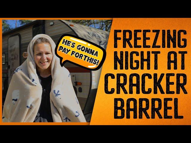RV EAST COAST BOONDOCKING AT CRACKER BARREL / COLD WEATHER
