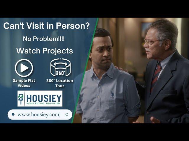 Can't Visit In Person? Explore Sample Flats & 360° Virtual Tours on Housiey.com