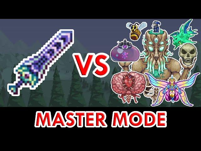 Terraria 1.4 - Zenith vs ALL Bosses (Master Mode)