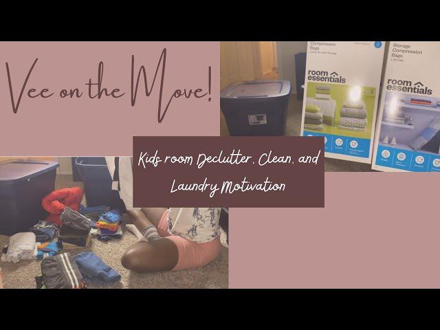 **NEW** DECLUTTER AND CLEAN THE KIDS SPACE | LOTS OF LAUNDRY MOTIVATION | NEW TARGET ITEM | BUUVee