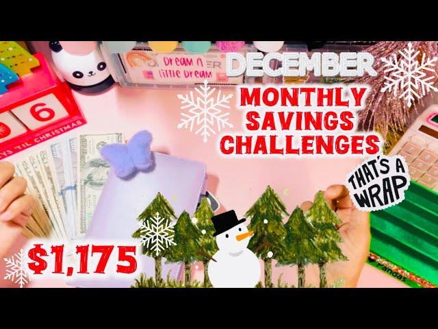  December Monthky Savings Challenges  $1175 Cash Stuffed | Final Monthly Cash Stuffing | Wk 2