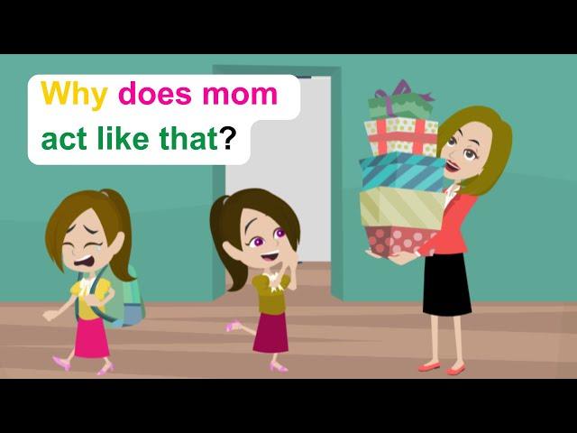 A perfect daughter for Ella's mother - Funny English Animated Story - Ella English