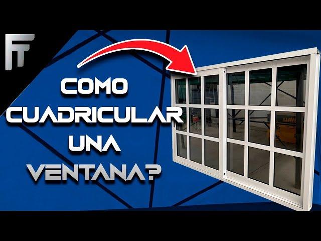 Cómo hacer una ventana con cuadrícula o ventana reticulada de 3 pulgadas Fácil