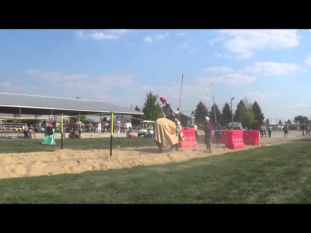 Jousting Sarah Hay and Jeffrey Basham at Festival of the Horse and Drum 2013