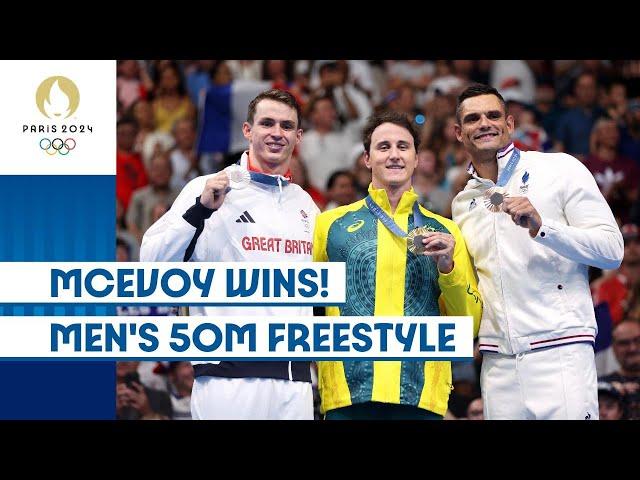 McEvoy wins! | Men's 50m Freestyle | Paris2024 highlights