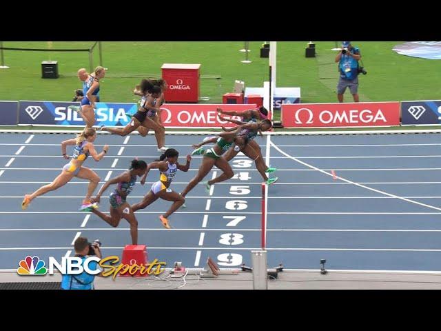 Tobi Amusan, Keni Harrison duel in women's 100m hurdles at Diamond League Silesia | NBC Sports