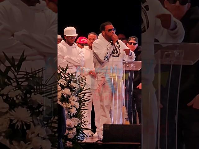 Fatman Scoop at Mister Cee service  ##hiphop #fatmanscoop #shorts