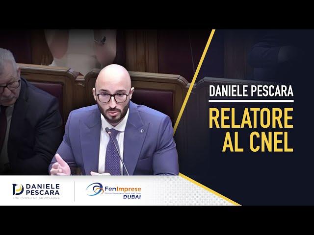 Daniele Pescara relatore al CNEL