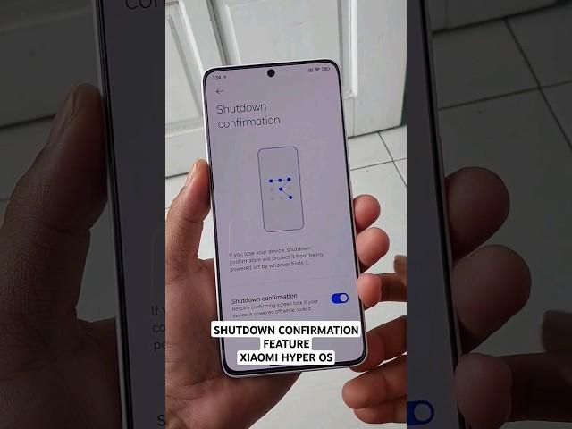 New Update Feature on Xiaomi HyperOS Shutdown Confirmation #shorts
