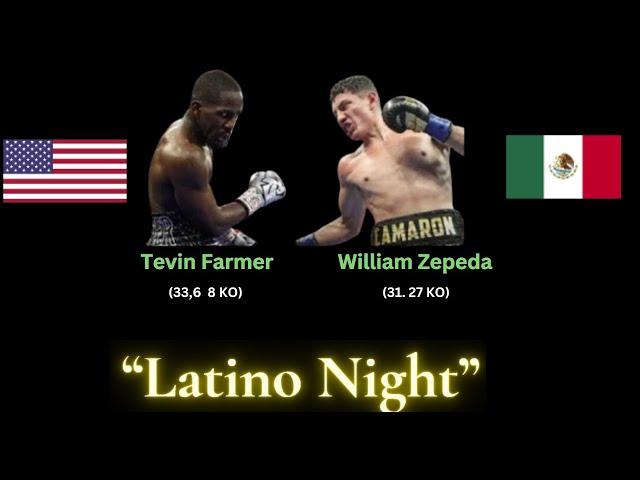 Nov. 16. William Zepeda vs Tevin Farmer. WBC interim lightweight title. #dazn #daznboxing