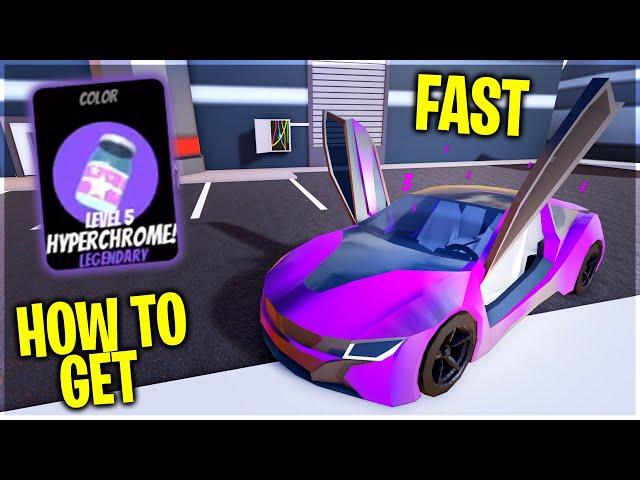 [Glitch] How To Get A Level 5 Purple HYPERCHROME Fast (Roblox Jailbreak) Get Power Plant Hyper EASY