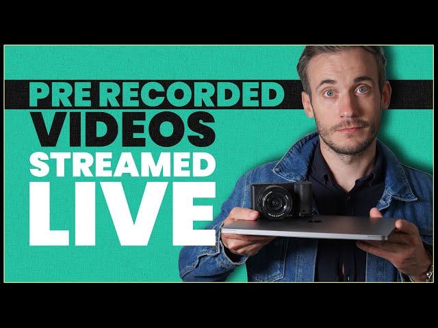 How to live stream a pre recorded video on YouTube using OBS