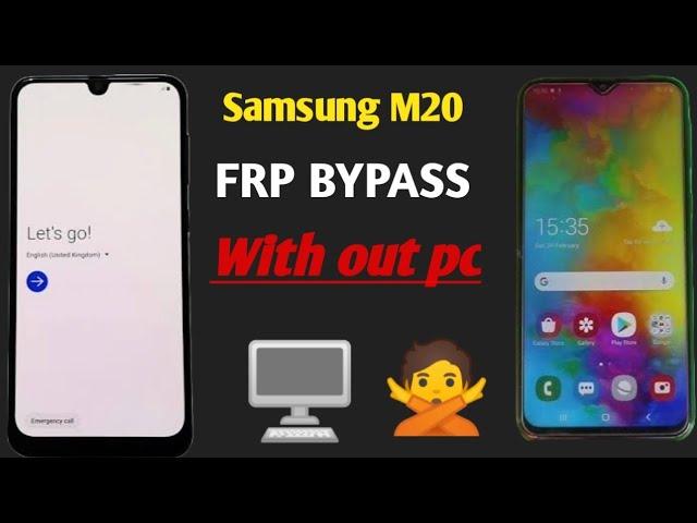 Samsung M20 frp bypass without pc /New Method 2024  work