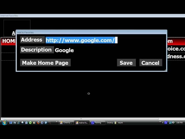 How To Set A Webpage As Your Homepage