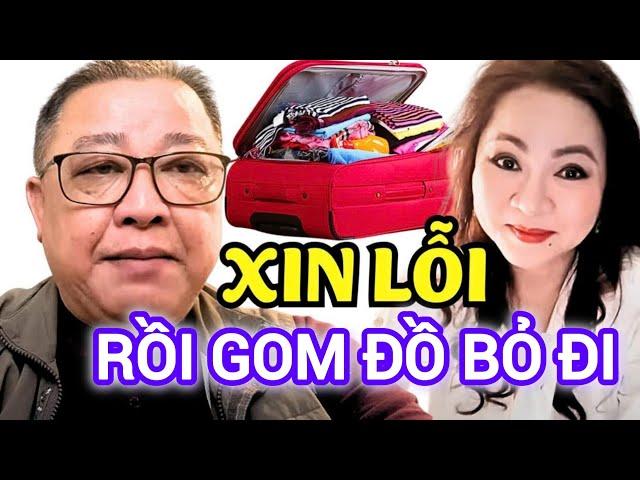 Hoàng Tuấn Bạch XIN LỖI cô Nguyễn Phương Hằng rồi gom đồ bỏ đi rất thấy thương