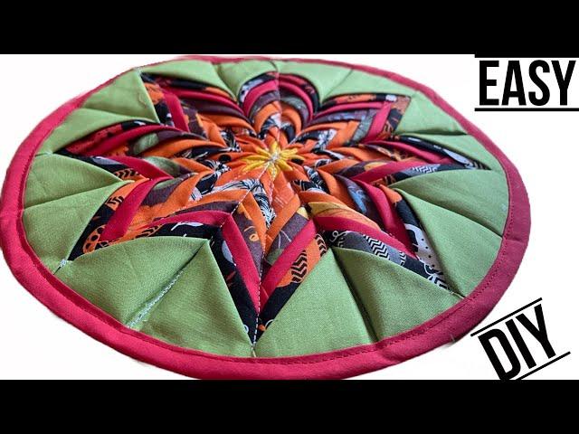 You Will Be Amazed How Easy To Sew A Folded Star TableTopper-Plate Cozy/Placemat/DIY Sewing Tutorial