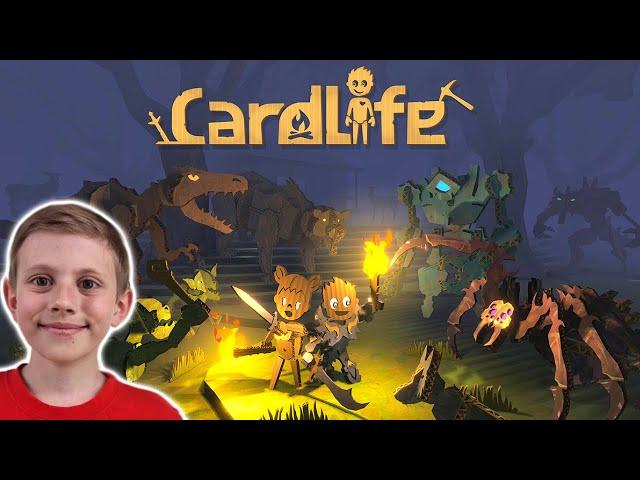 Приключение КАРТОНКИ Григория в опасной пещере! CardLife Game