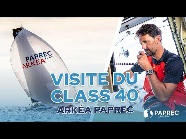 Paprec Arkea : Visite du Class 40 avec Yoann Richomme