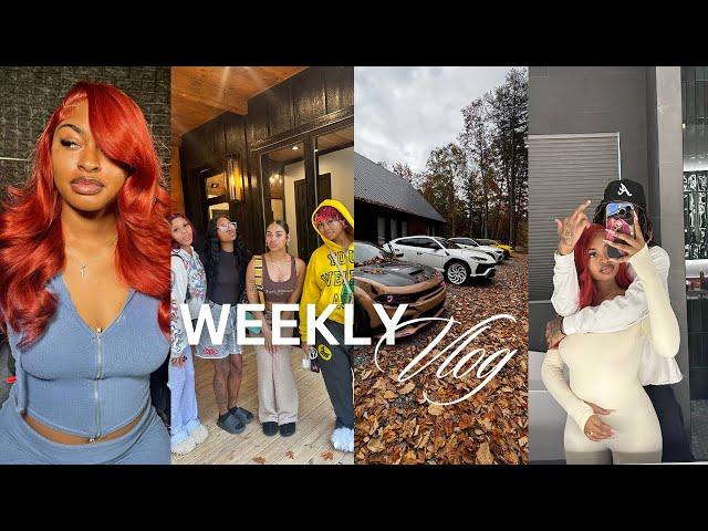 WEEKLY VLOG | new hair color + cabin trip + halloween party + etc