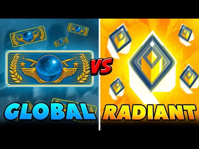 Valorant RADİANT vs GLOBAL ama CS ŞARTLARINDA!