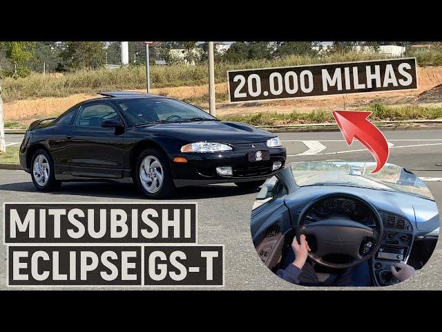 MITSUBISHI ECLIPSE GS-T: exemplar com placa preta e 20 mil milhas