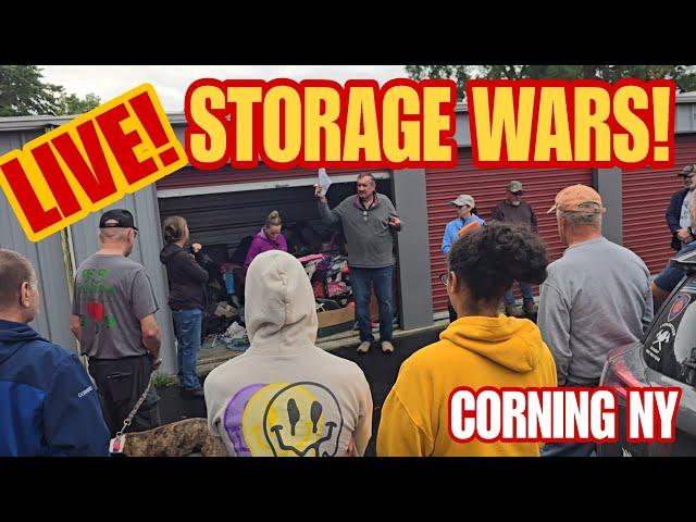 LIVE Storage Wars With Abandoned Storage Units In CORNING NY!  PART 1