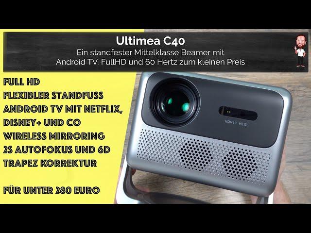 Ultimea C40 | Stable mid-range projector with Android TV, FullHD and 60 Hertz | It is worth it?