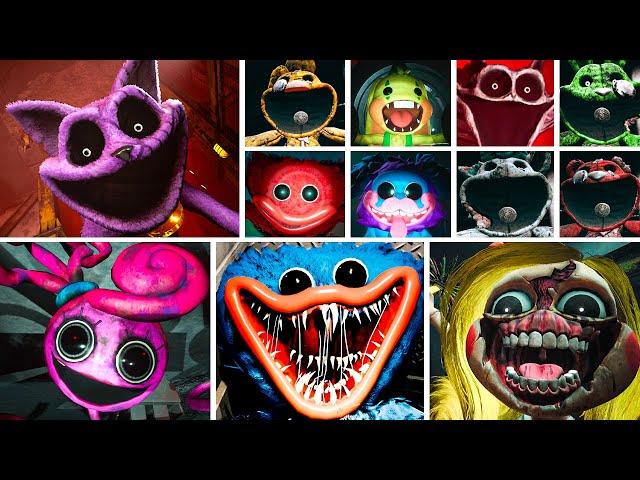 Poppy Playtime ALL JUMPSCARES - Chapter 1, Chapter 2, Chapter 3 All Bosses Jumpscare